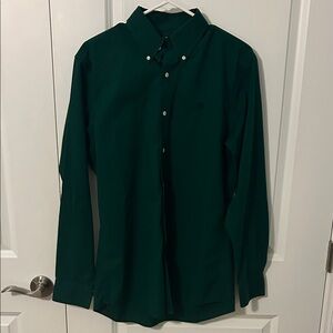 Ralph Lauren Dark Green Casual Button-Down Shirt